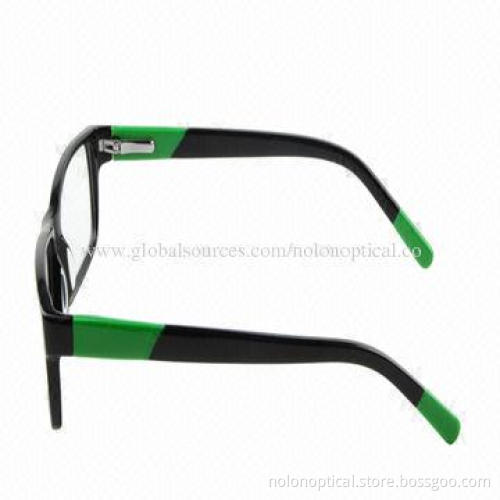 Fashion black acetate optical frame for men, OEM/ODM orders and customized logos are accepted